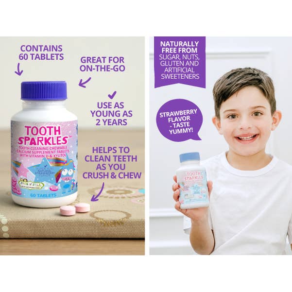 Jack N' Jill Kids & NFco - Wholesale Toothpaste - Jack N' Jill Tooth Sparkles, 60 Tablets3