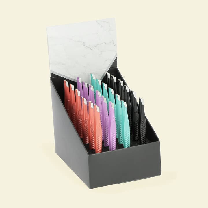 JCH BEAUTY ACCESS - Wholesale Eyebrow Razor/Shaper - Display of 24 tweezers0