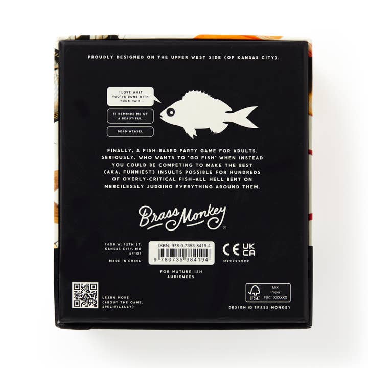 Chronicle Books - Wholesale Card Game - Brass Monkey Judgy Fish Game
