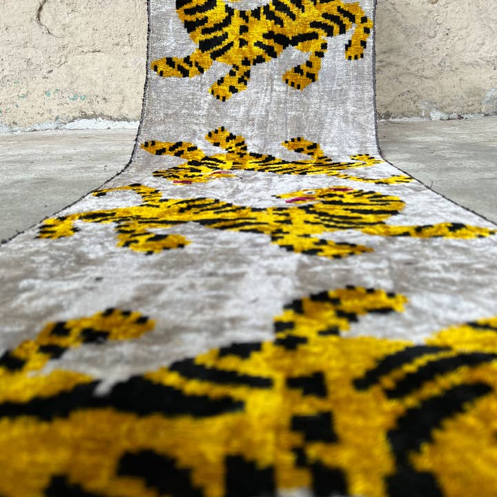 Ikat Atelier – Rolo de tecido por atacado – tecido ikat, tecido ikat tigre, tecido tecido à mão ikat5