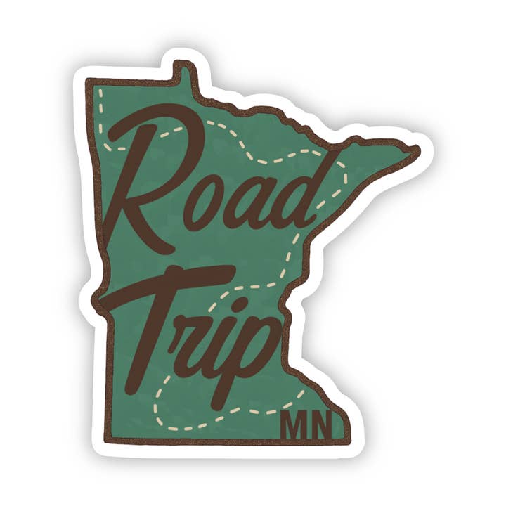 Minnesota Road Trip Sticker for wholesale by Jones Sticker Co