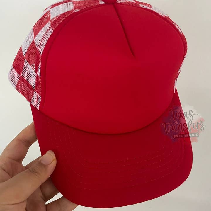 Texas Transfers - Wholesale Trucker Hat - Women's - Checker Trucker Hat (Multiple Options)