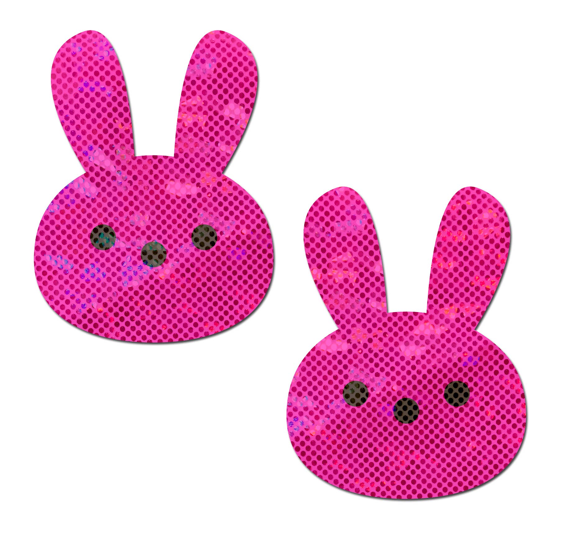 Pastease® – wholesale Nipple pasties – Women’s – Bunny: Glitter Pink Marshmallow Easter Rabbit Nipple Pasties0