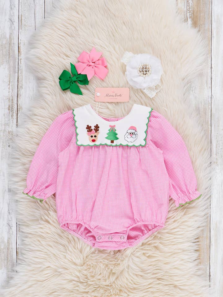 Christmas Trio Cotton Bubble for wholesale by Marie Nicole Clothing