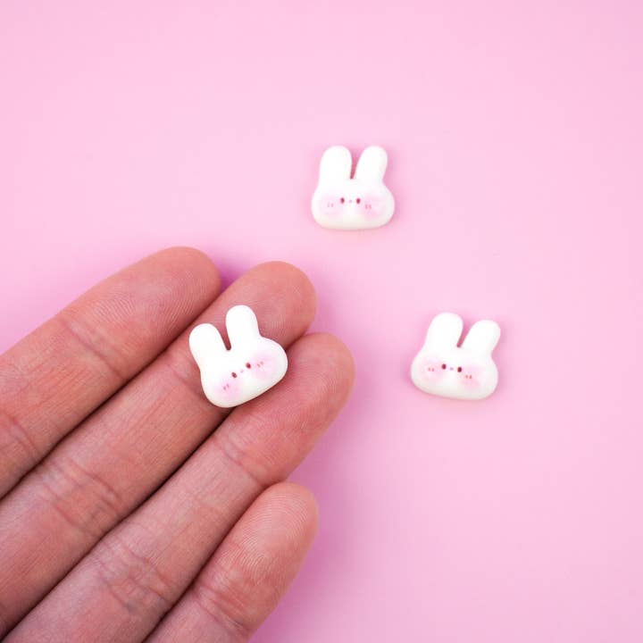 Mini Story Co - Wholesale Lapel Pin/Button - Tiny Bunny Pin | Adorable White Rabbit Brooch | Cute Easter Bunny Accessory