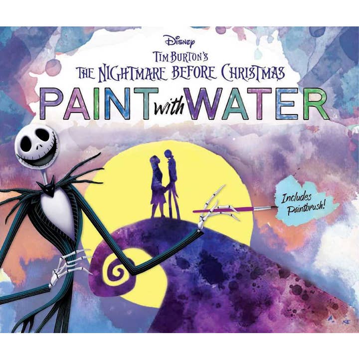 Disney Tim Burton's The Nightmare Before Christmas Paint with Water by Editors of Thunder Bay Press for wholesale by Simon & Schuster