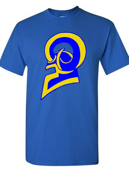 Big Swirl (Two Tone) - Blu&Ylw On Blu for wholesale by Gods of Gridiron War