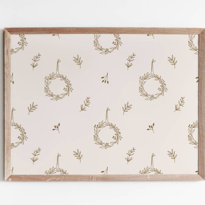 Wreath Pattern Art Print for wholesale by Porter Lane Home