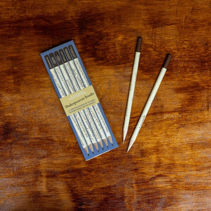 Unemployed Philosophers Guild - Wholesale Pencil - Shakespearean Insults Pencil Set3