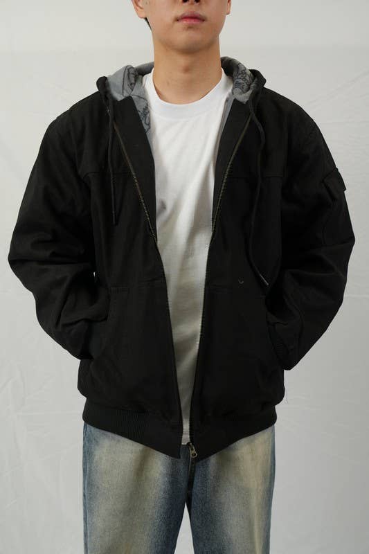 Lime Tree Clothing Inc. - Vente Veste – homme - Veste de travail à capuche en coton duck pour homme - Durable et chaude1