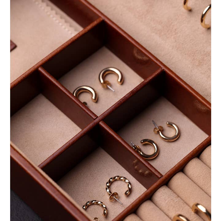 Time Resistance - Wholesale Jewelry Box/Organizer - Womens Leather Jewelry Box Accessory Box - The Line of Beauty6