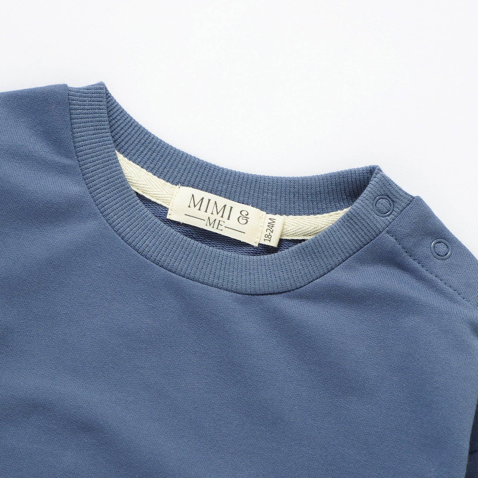 Blåklint Marley-Cornflower- långärmad ekologisk bubbelromper för wholesale på Faire2