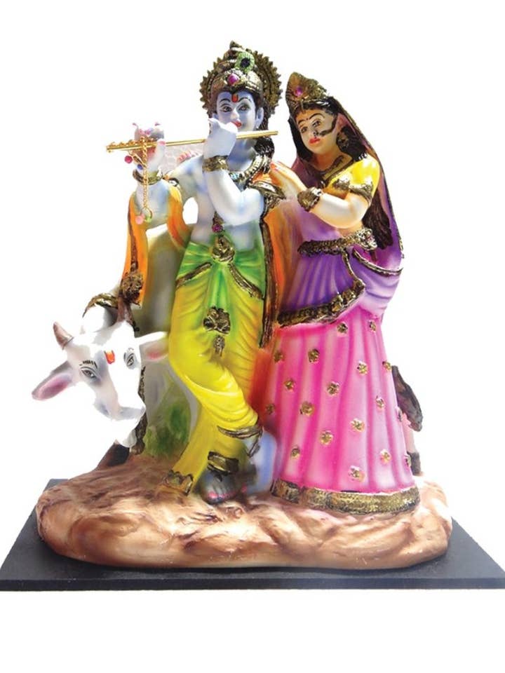 Radha Krishna (10 pouces) pour la vente par Ancientveda