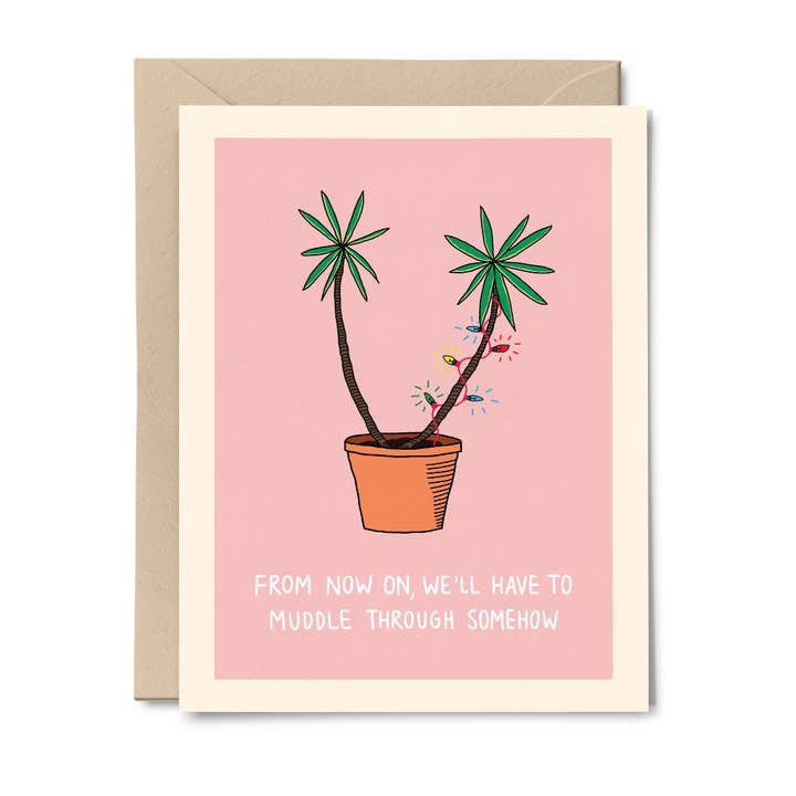 Christmas Bush - Wenskaart (Enkel) voor wholesale door A Duck Amuck Gift Shop & Art Studio