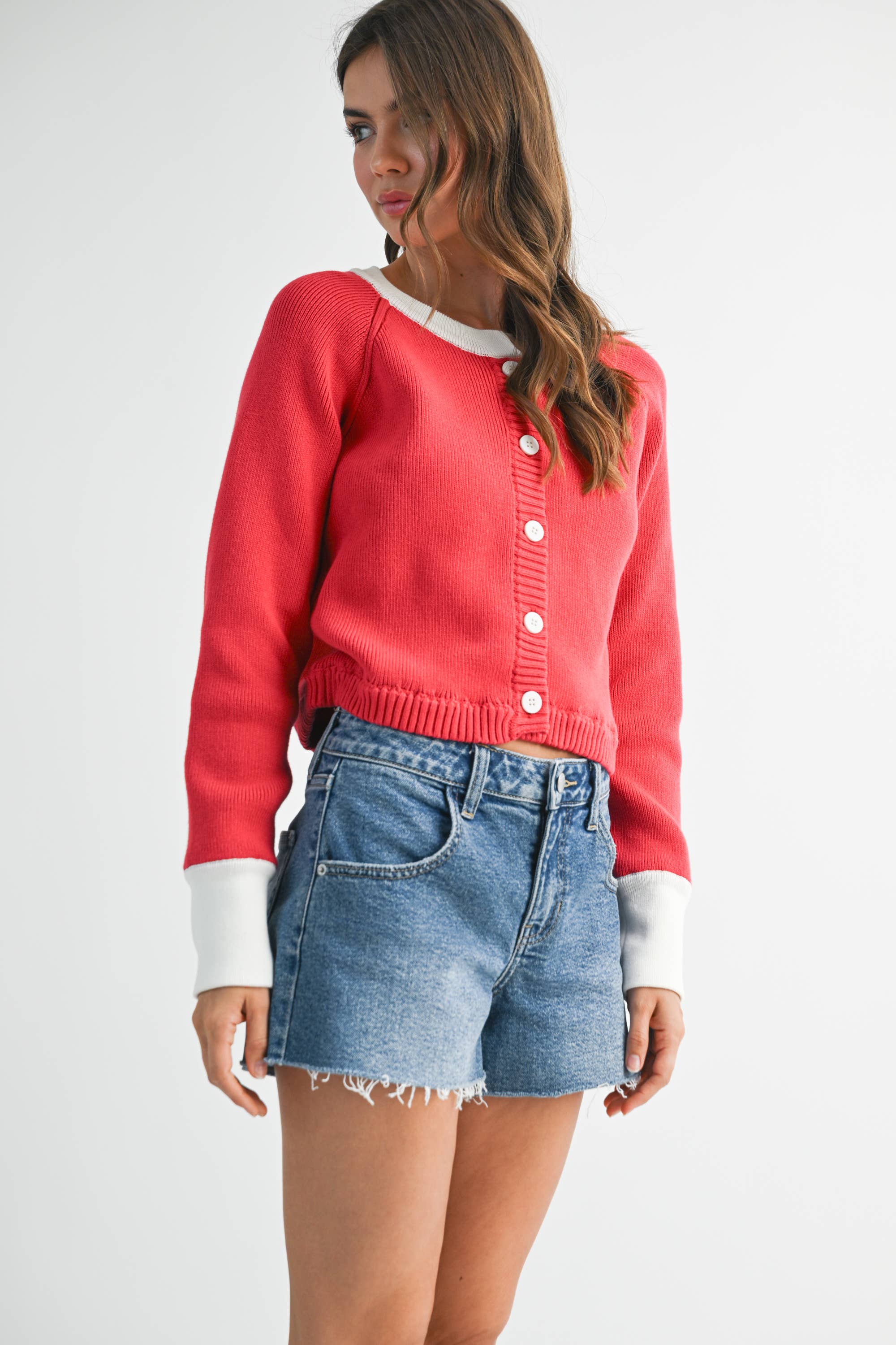 AEMI + CO - Wholesale Cardigan - Women's - 3219EK Meadow Sweater Cardigan 534