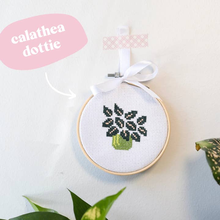Craft Club - Wholesale Embroidery/cross-stitch supplies - POT PLANT MINIS - Cross Stitch Kit7