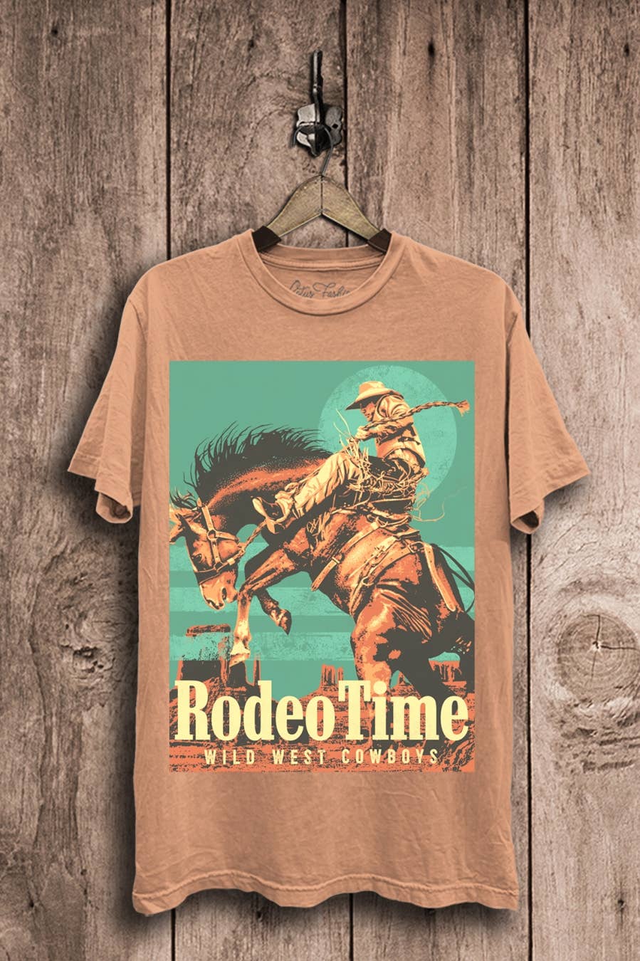 Lotus Fashion Collection - Wholesale T-Shirt (Graphic) - Women's - Rodeo Time Wild West Cowboys Graphic Top4