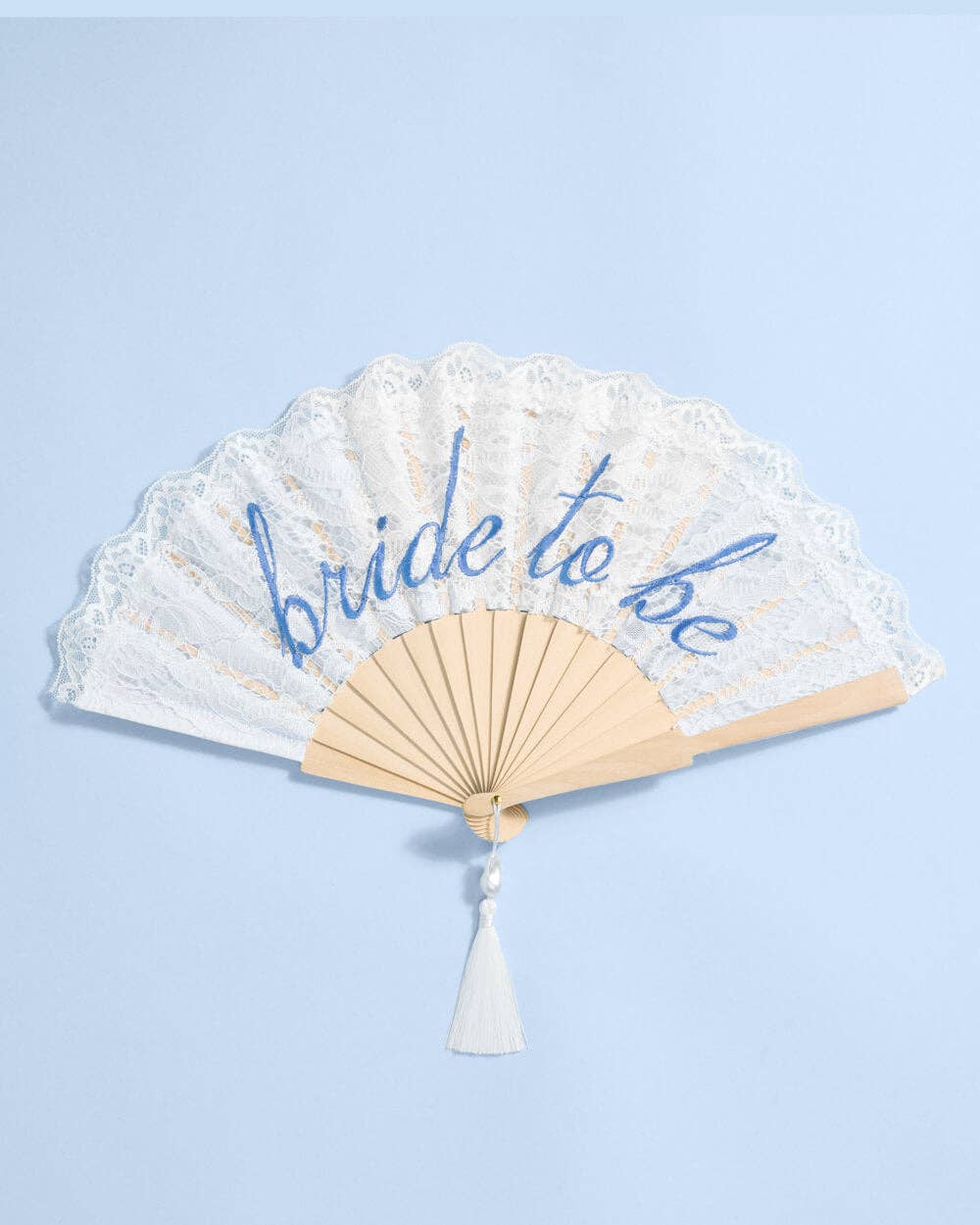 xo, Fetti - Wholesale Handheld Folding Fan - White Lace Bride to Be Folding Fan | Bridal Accessory1