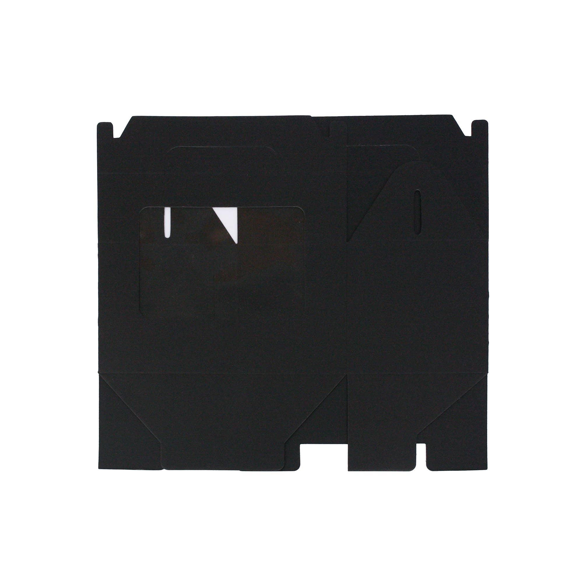 Emartbuy – wholesale Gift box – Pack of 12 Black Kraft Box Bag with Clear Window & Handle4