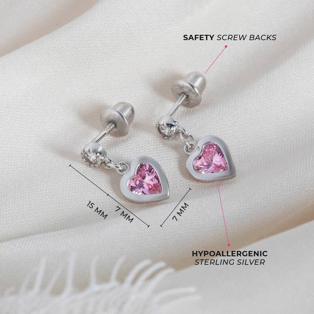 In Season Jewelry - Vente Boucles d'oreilles – enfant - Boucles d'oreilles pendantes en argent sterling pour enfants et filles3