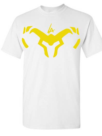 Tribal Horn - Ylw On Wht for wholesale by Gods of Gridiron War