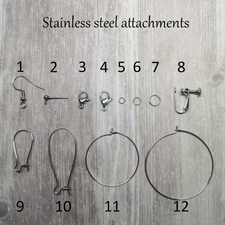 Ayame Designs - Wholesale Dangle Earrings - Guillotine Stainless Steel Beaded Earrings3