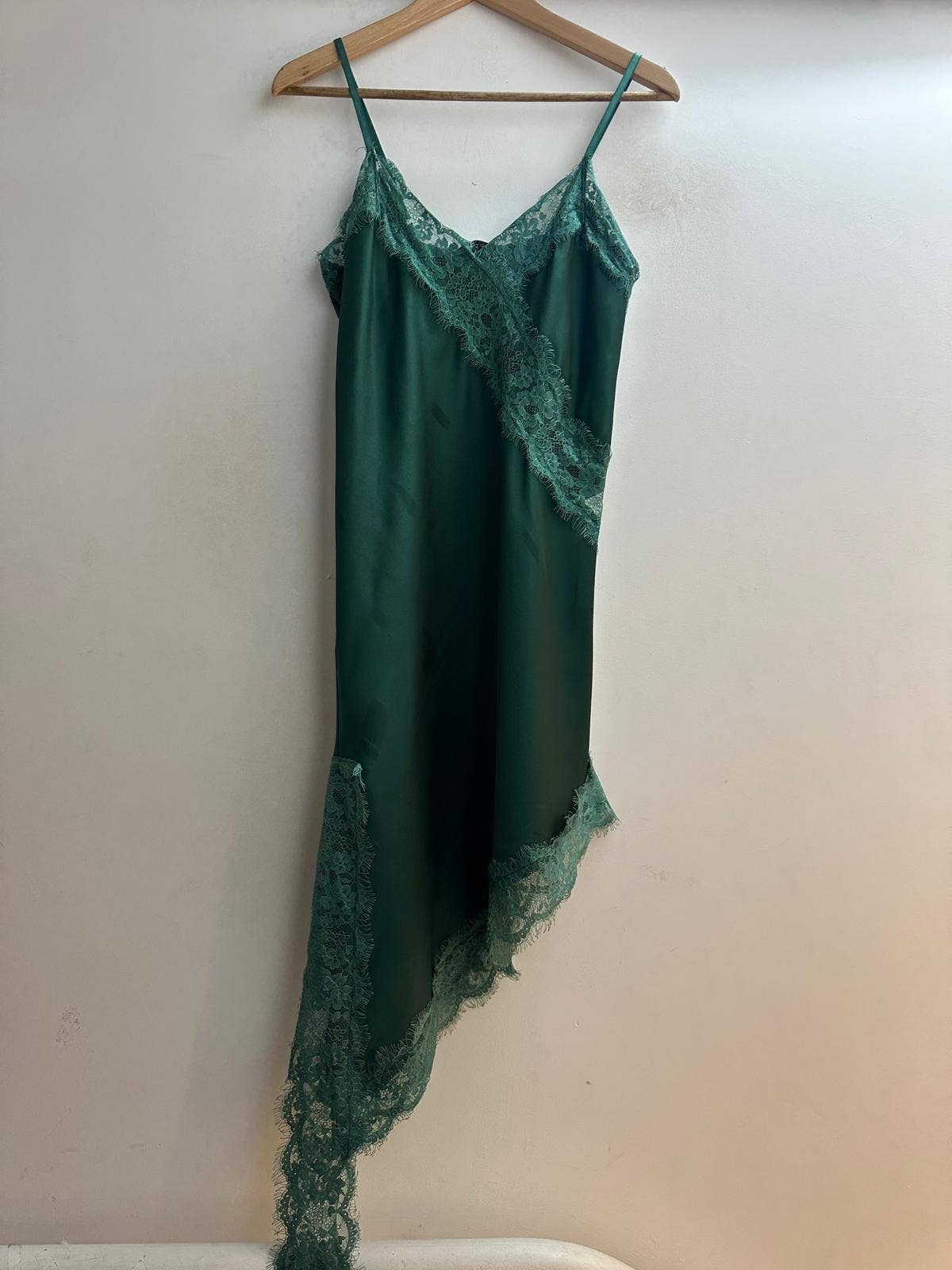 LORIANE - Wholesale Dress - Women's - 11221 Asymmetrical Short Strap Satin Dress4