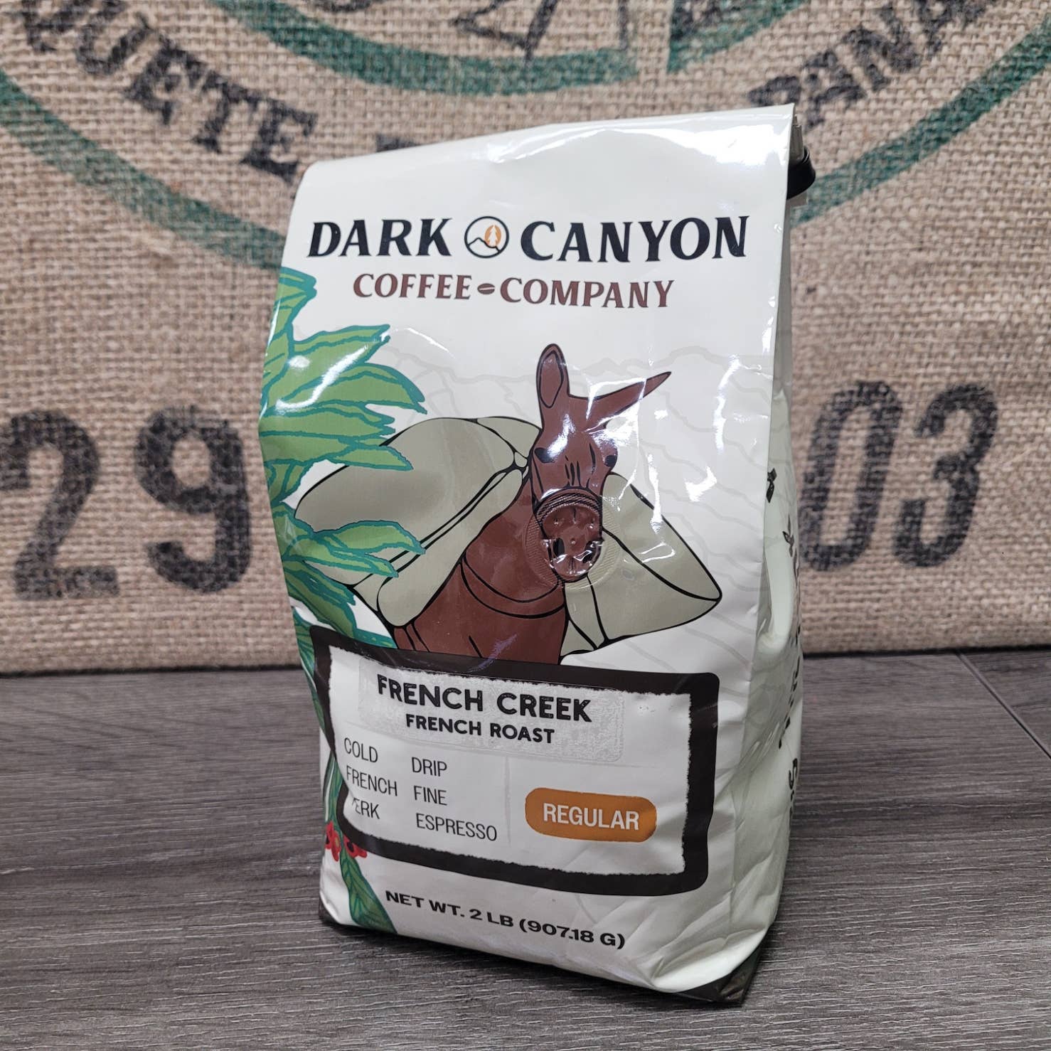 Dark Canyon Coffee Company - Wholesale Ground Coffee - French Creek French Roast Coffee Regular2