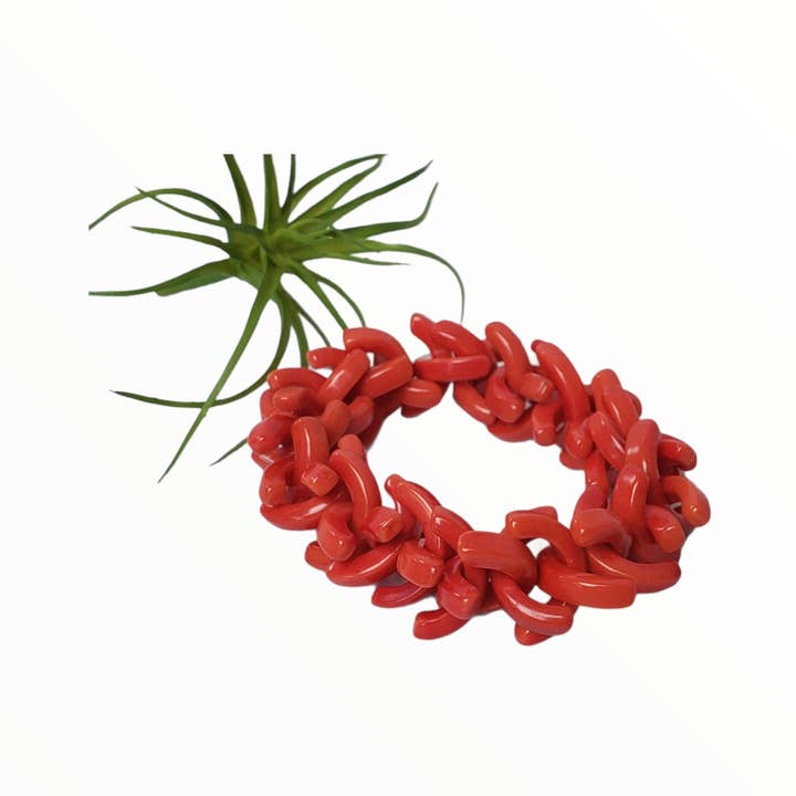 Organic jewelry by Allie – Großhandel Perlenarmband – Elastische Armbänder aus Taguanuss mit Stacheln, Einheitsgröße