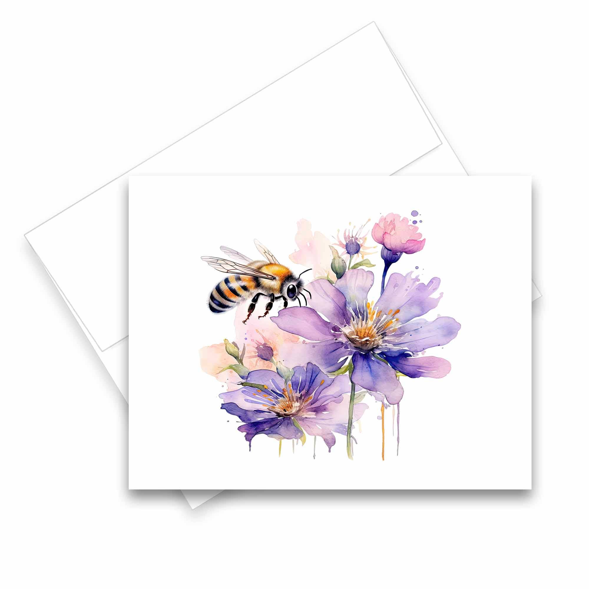 Aria Rae – Cartão de saudação diária por atacado – Cartões de saudação variados Honey Bee, Conjunto de 6, Cartões Brancos4