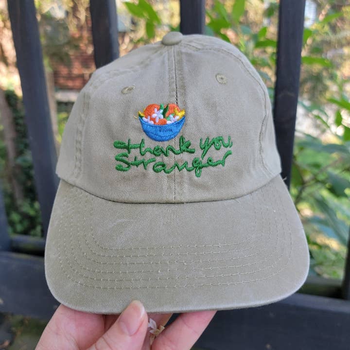 Thank You, Stranger - Boné Lavado para Vestuário Port Authority® - Bright Eyes Fan Art por atacado de Cinci Made Embroidery