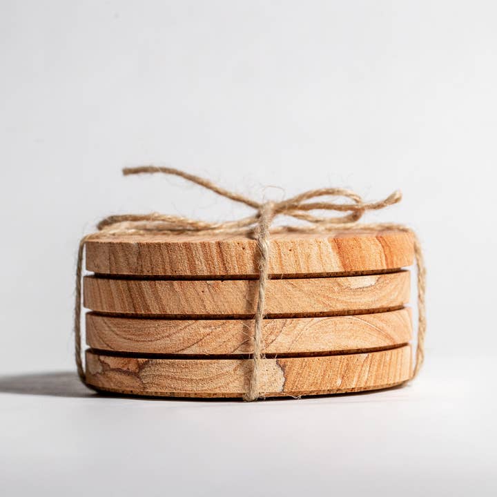 Sottobicchiere in arenaria/Set di 4 per la vendita all'ingrosso da parte di Dusk