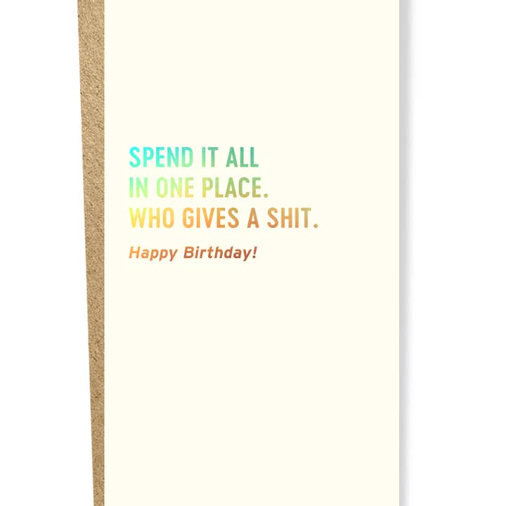 #5209: Spend It Cash Card for wholesale by Sapling Press