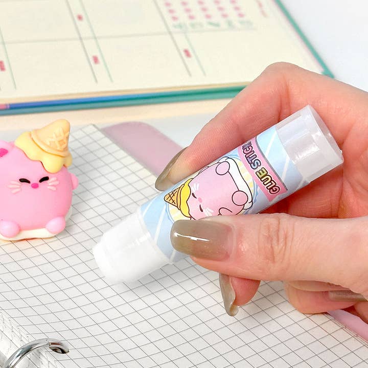 K-Wonderland - Wholesale Glue - Ice cone Brothers Glue Stick – Cute Character Stationery5