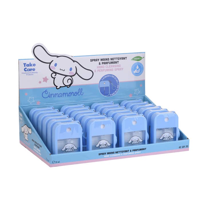 Spray mains nettoyant Aloe Vera et étui en silicone Cinnamoroll -35ml pour la vente par Takecare