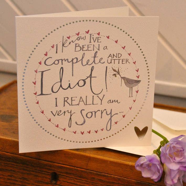 Sorry greetings card for wholesale by Dippy egg
