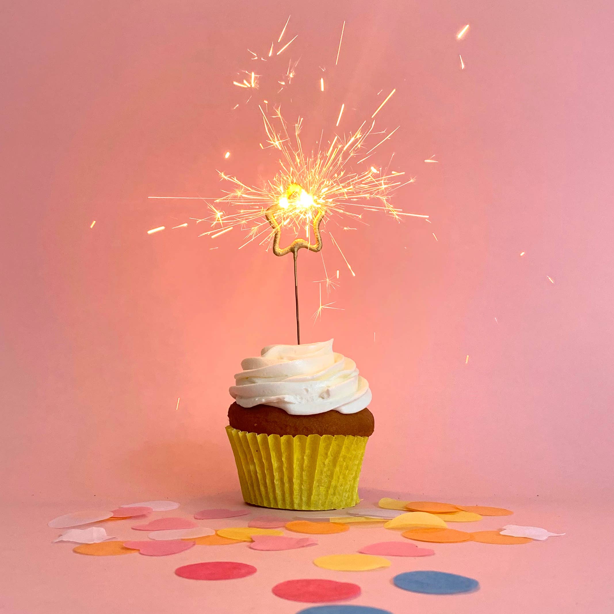 TOPS Malibu - Wholesale Sparkler - Mini 4" Gold Star Sparkler Card - "Celebrate" - Asst Colors1