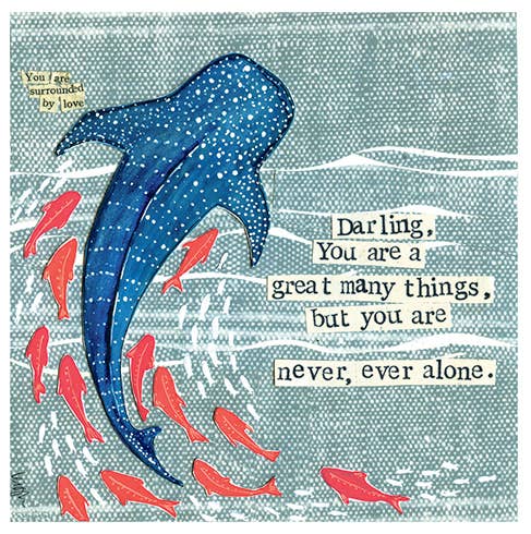 Calypso Cards LLC - Wholesale Everyday Greeting Card - NEVER ALONE SUPPORT GREETING CARD 5.5 x 5.5"0