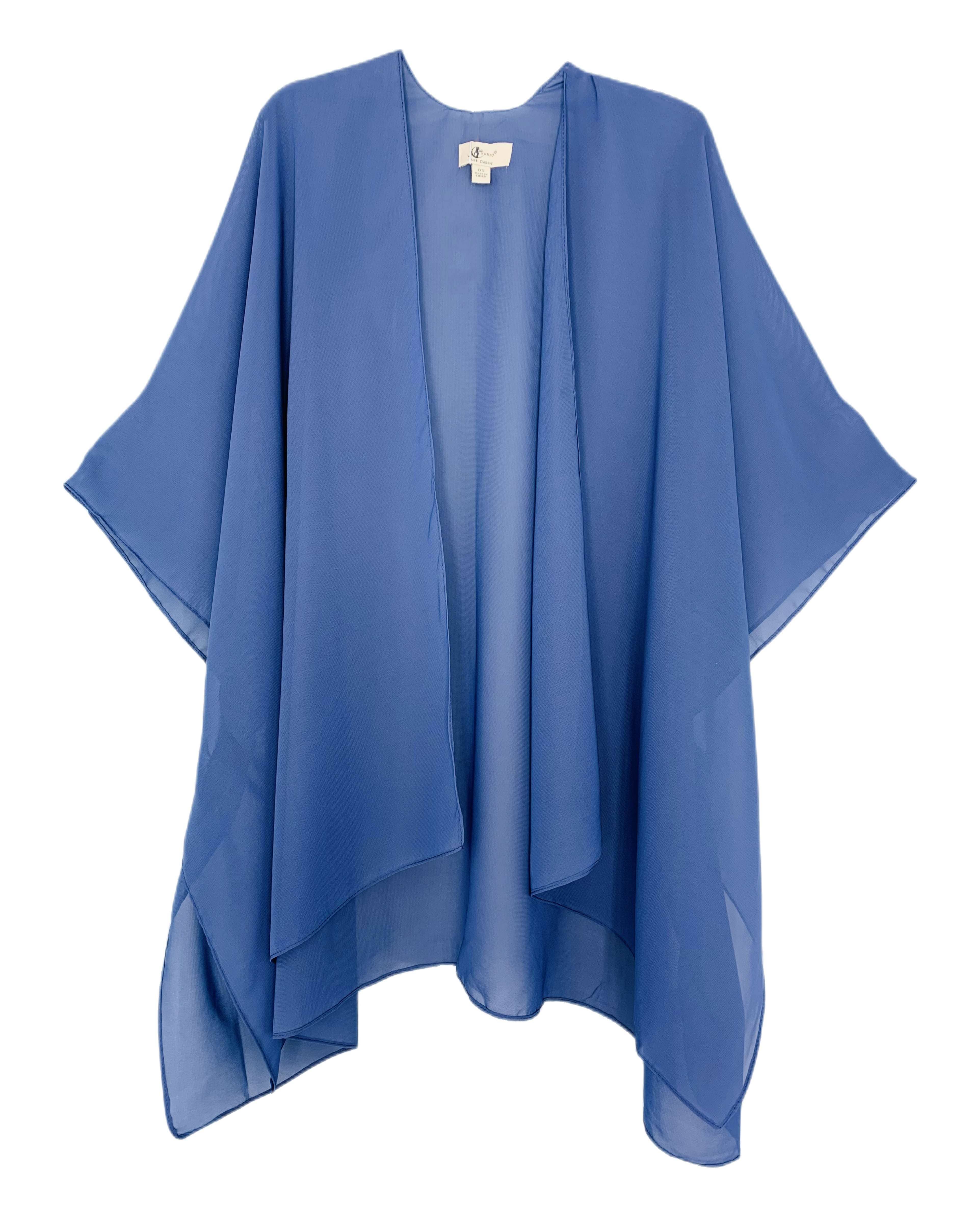 JC Sunny Fashion - Wholesale Kimono - Women's - 24 Colors--JC071034 Solid Color Lightweight Cover-Up/Kimono4