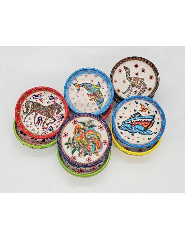 Natto USA - Wholesale Decorative Plate/Dish/Bowl - Animal Garden 3" Bowls Discontinued Style1
