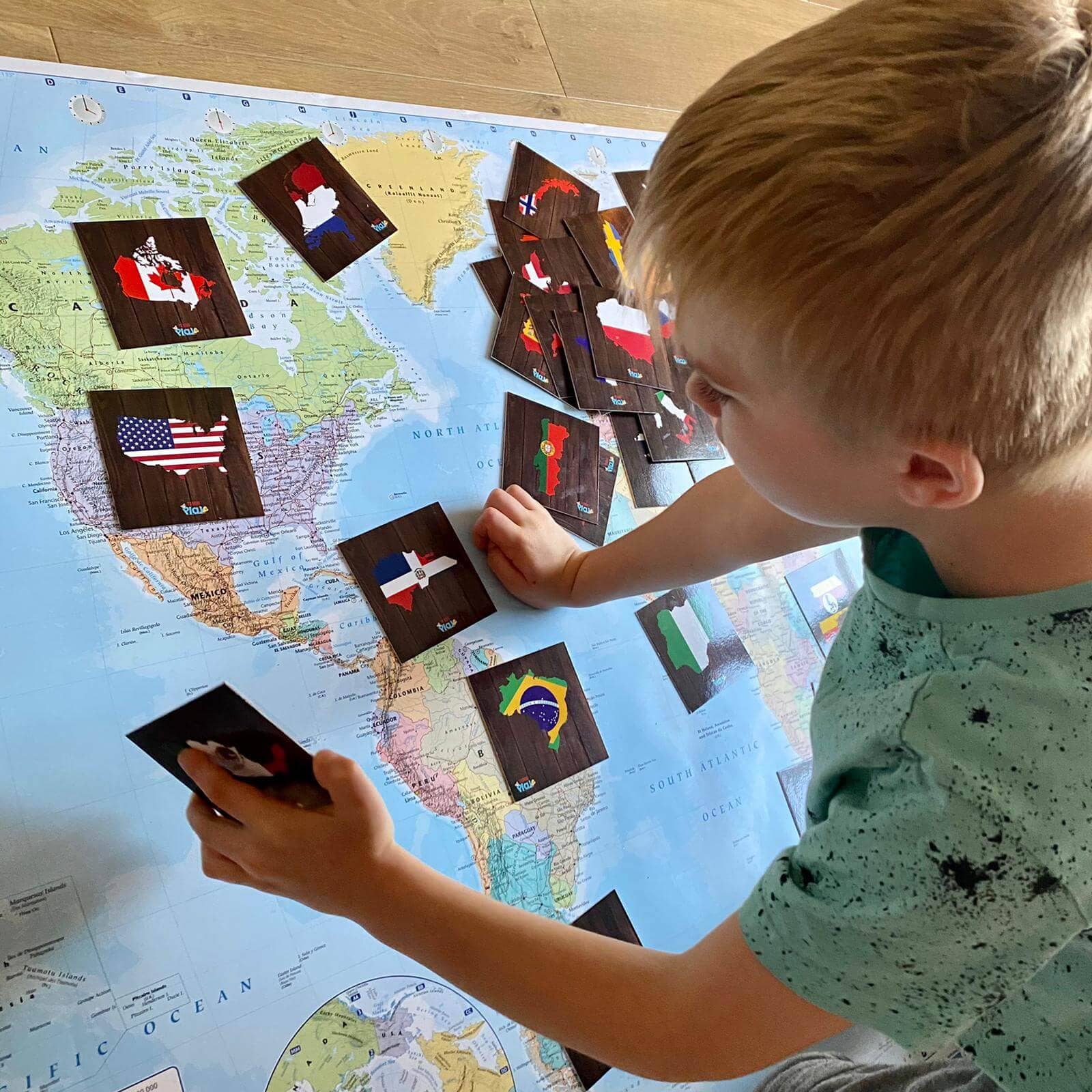 Teddo Play - Wholesale Learning Cards - Kids & Baby - Popular Countries of the World - Flags, Maps Travel Games9