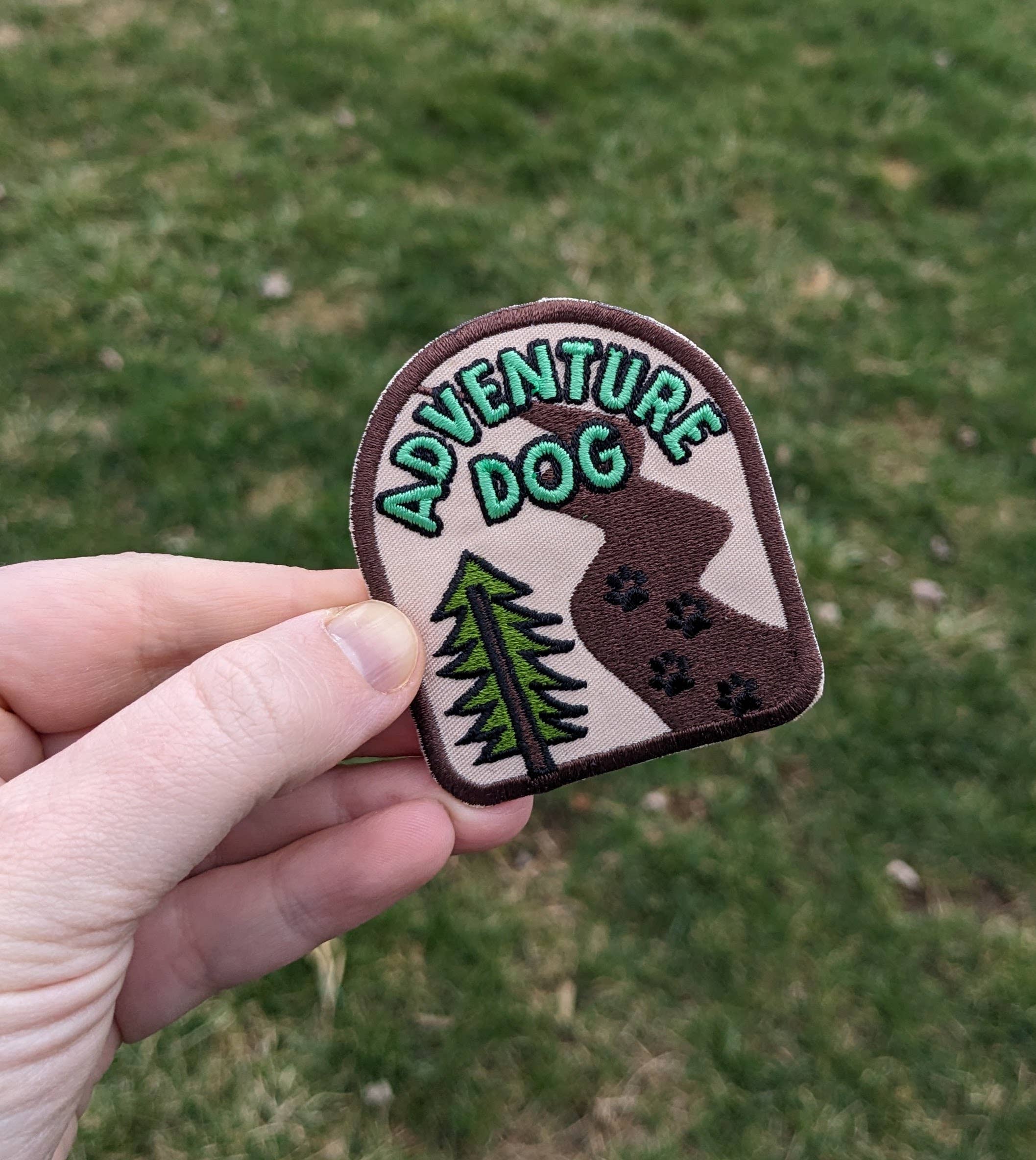 Colored Up Pup - Wholesale Patch - Adventure Dog Iron On Patch for Dogs