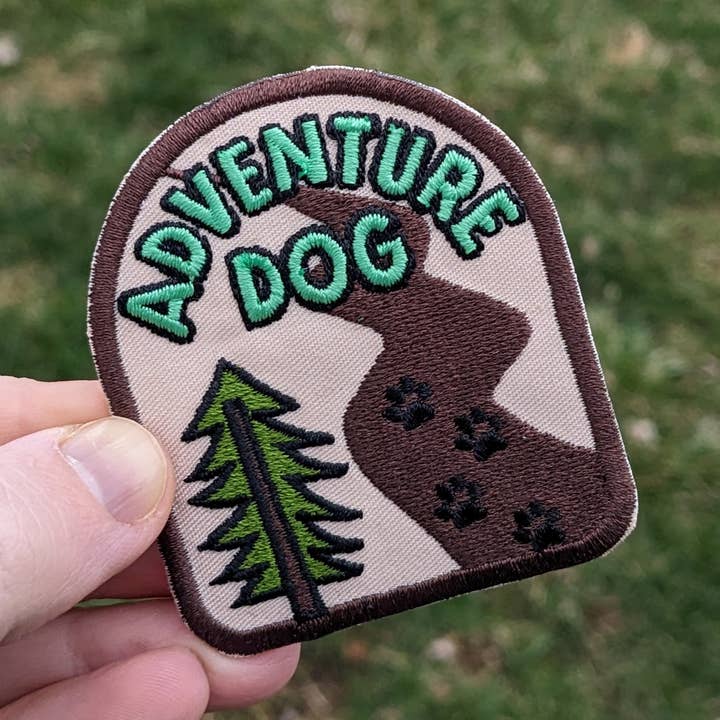 Colored Up Pup - Wholesale Patch - Adventure Dog Iron On Patch for Dogs0