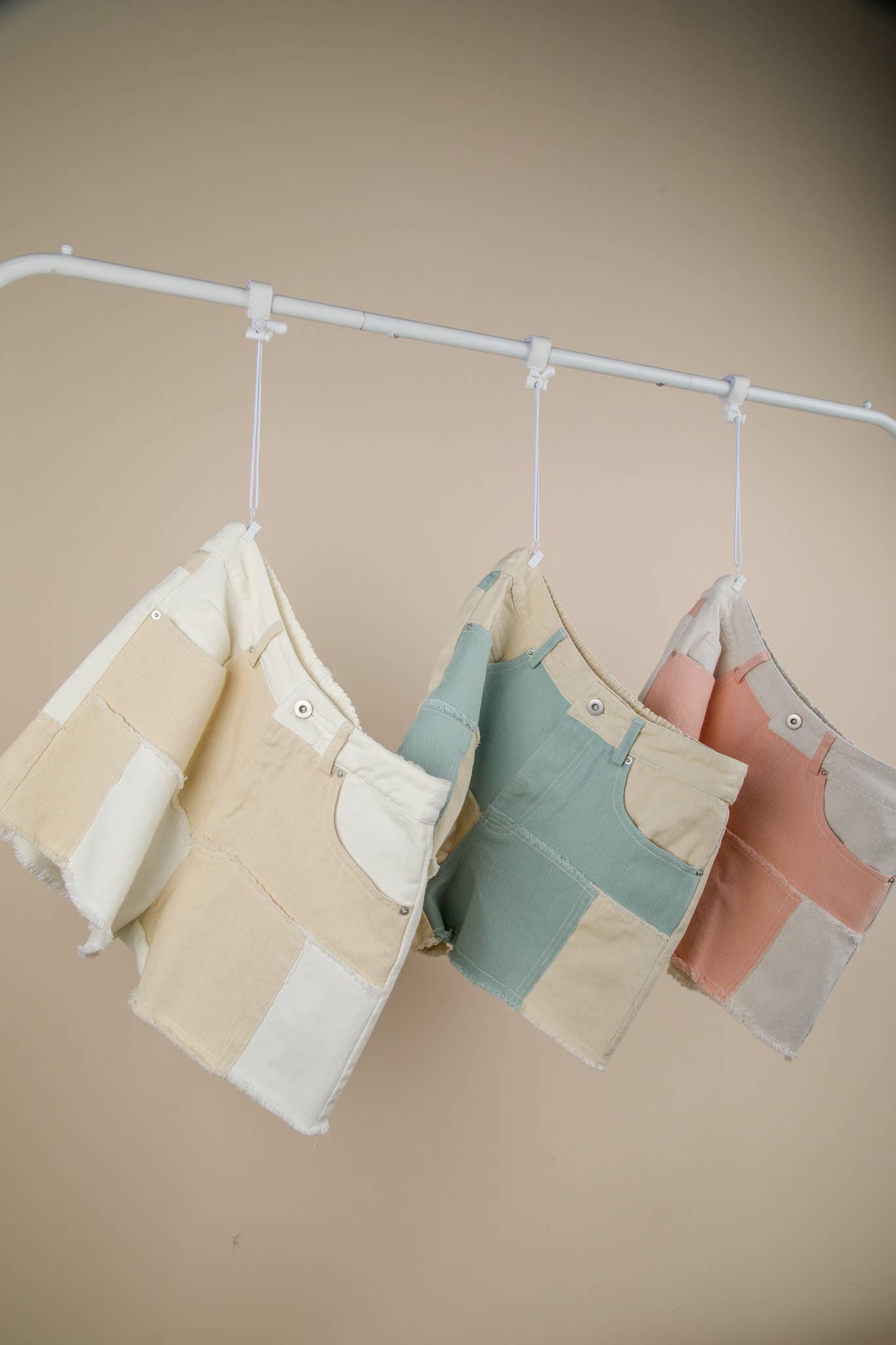 VERY J - Vente Short – femme - NP70779-Short décontracté à blocs de couleur lavés doux16