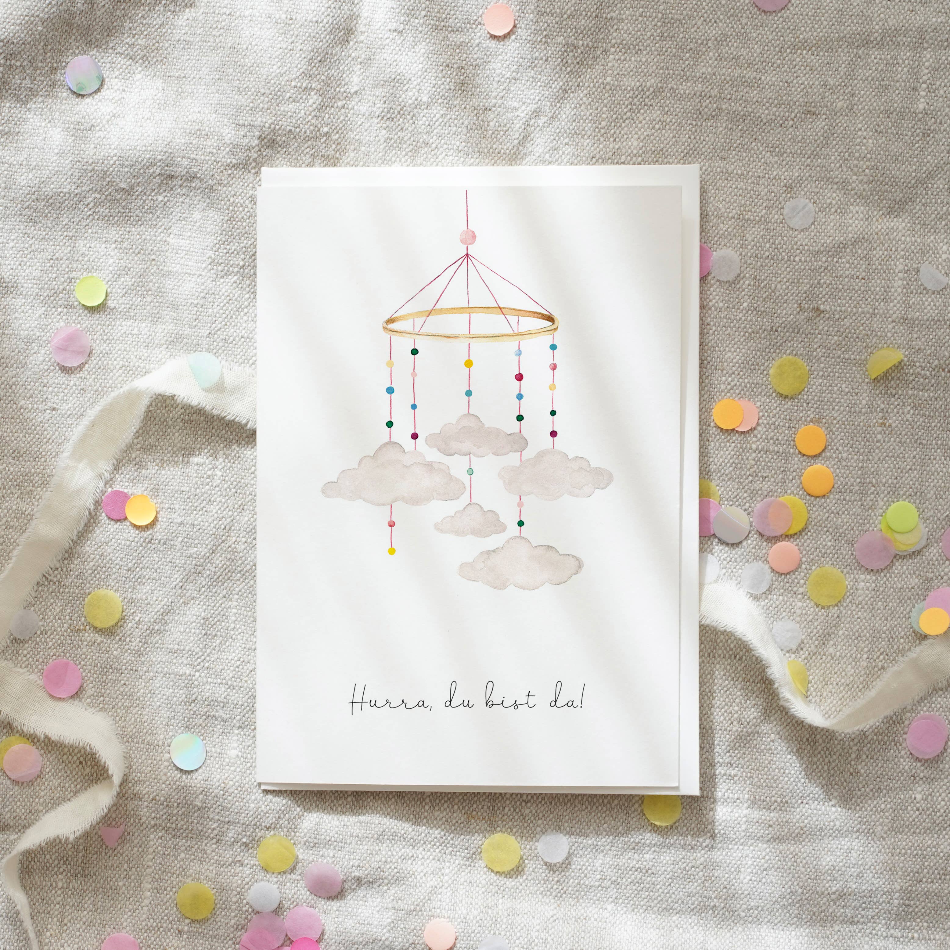 Leo La Douce GmbH - Wholesale Baby Card - Baby card · Hooray you are here2