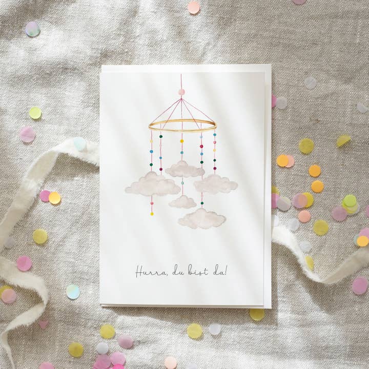 Leo La Douce GmbH - Wholesale Baby Card - Baby card · Hooray you are here2