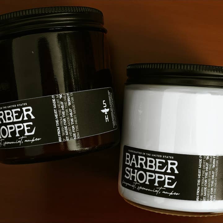 Seventh House Candle - Vente Bougie en bocal - BARBER SHOPPE - Bougie à la bergamote et à l'ambre2