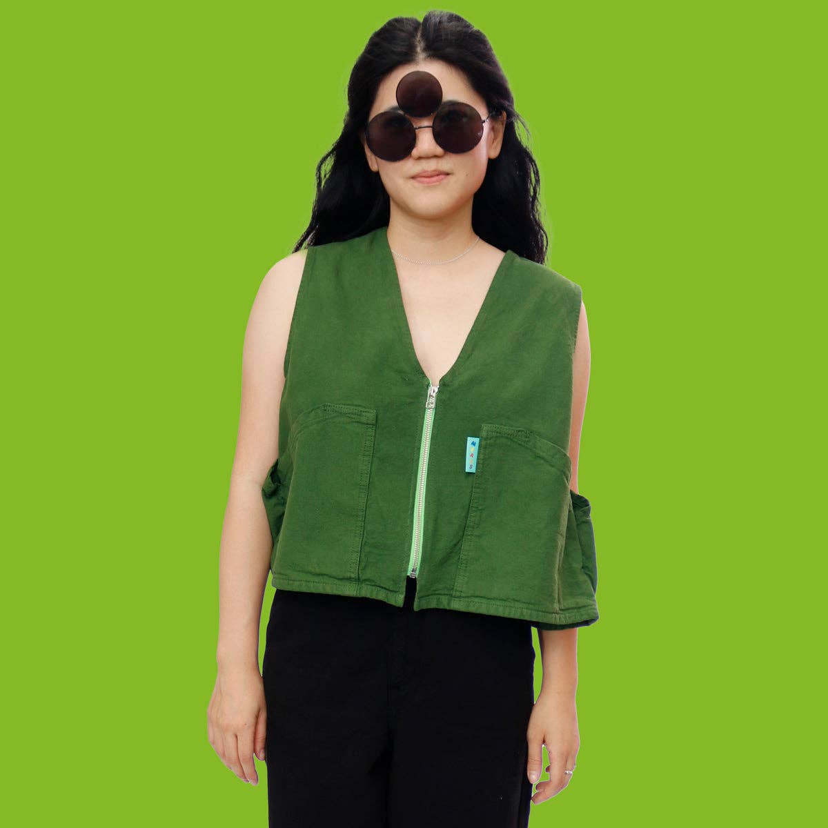 meals - Wholesale Outerwear Vest - Unisex - Kale Work Vest1