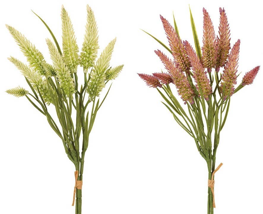 Will's Company - Wholesale Artificial Flowers - Artificial Narrow Leaved Clover Flower Bundle - 2 colors4