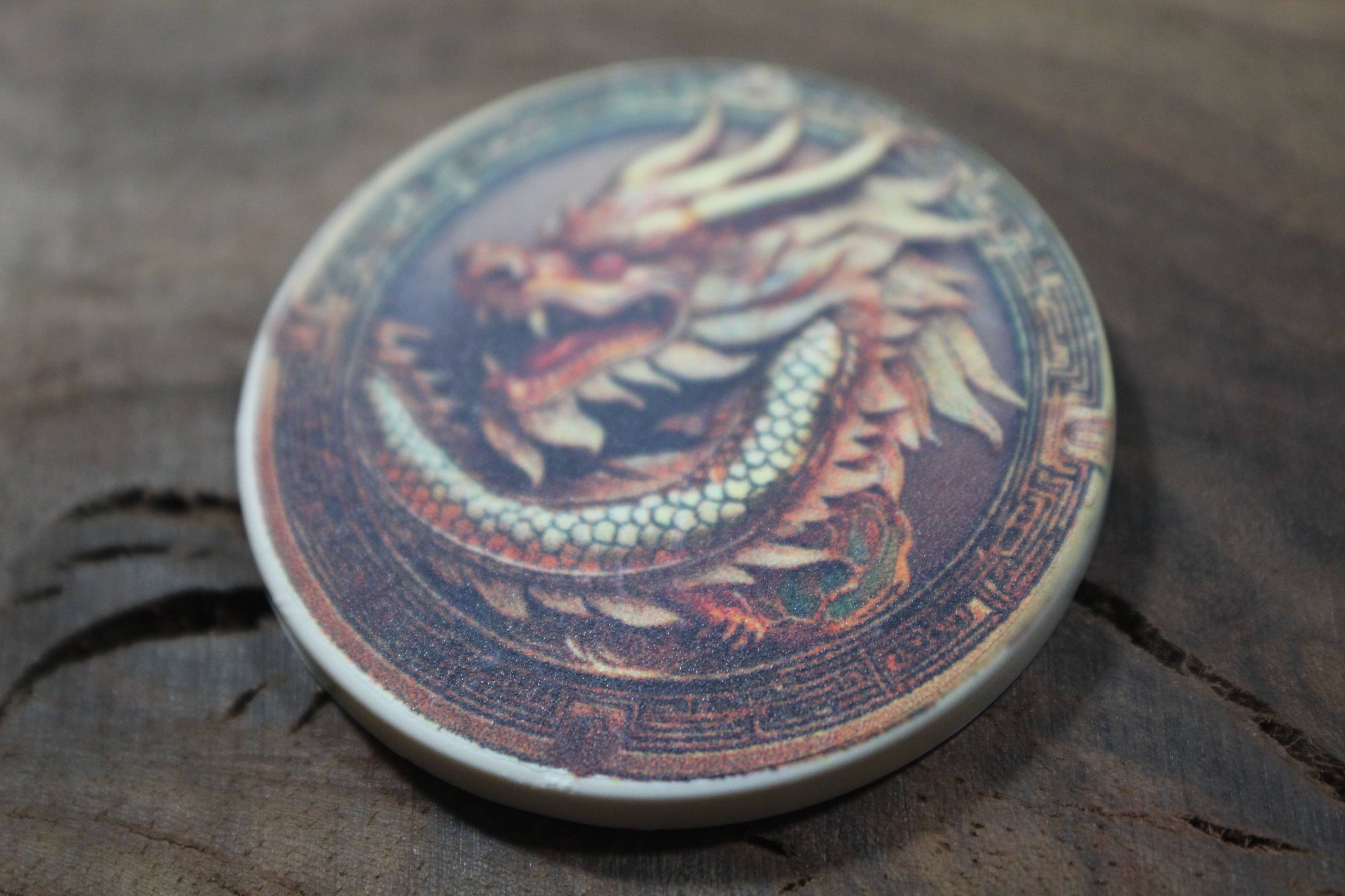 Raven Design - Vendita all'ingrosso Moneta/gettone ricordo - Moneta della Fortuna  // Moneta in Ceramica 2 pollici3